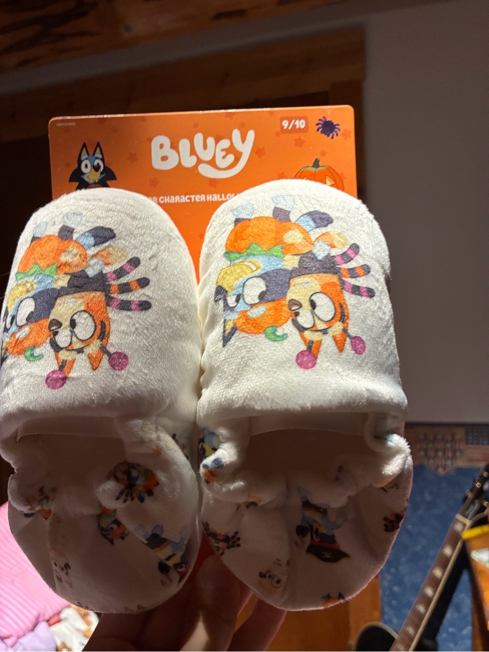NWT Bluey and Bingo Halloween Toddler Slippers